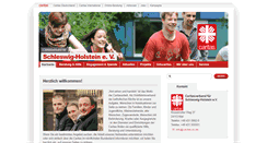 Desktop Screenshot of caritas-sh.de